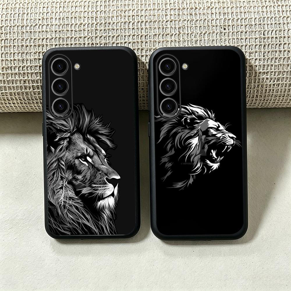 Phone Cases Samsung S23 - Coole koningsleeuw mode design telefoonhoesje voor