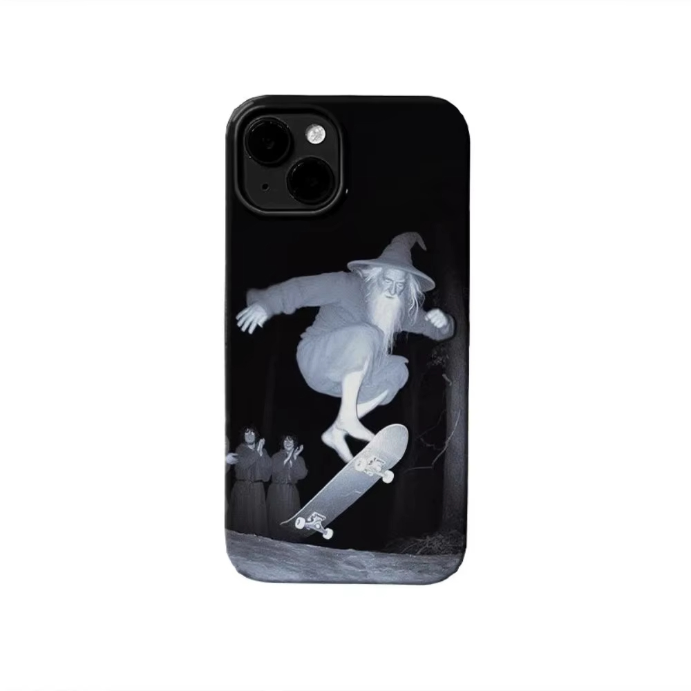 Phone Cases Unique - Grappige Tovenaar Skateboard Telefoonhoesje voor iPhone
