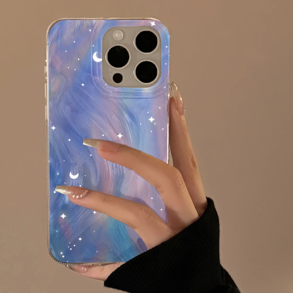 Samsung Galaxy A55 - Modellen Glitter Sterrenhemel Gradiënt Harde Telefoonhoes