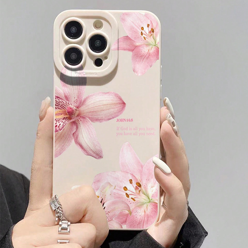 Blauwe Bloemendruk Siliconen I - Phone Cases Unique recensie en prijs
