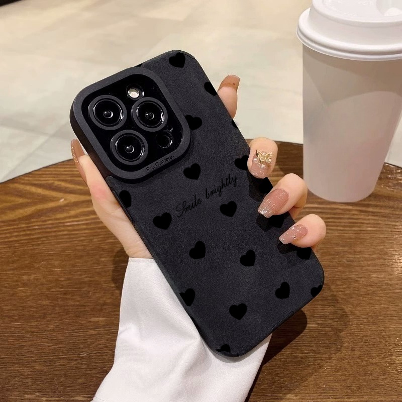 Nieuwe luxe zwarte telefoonhoe - Phone Cases Unique recensie en prijs