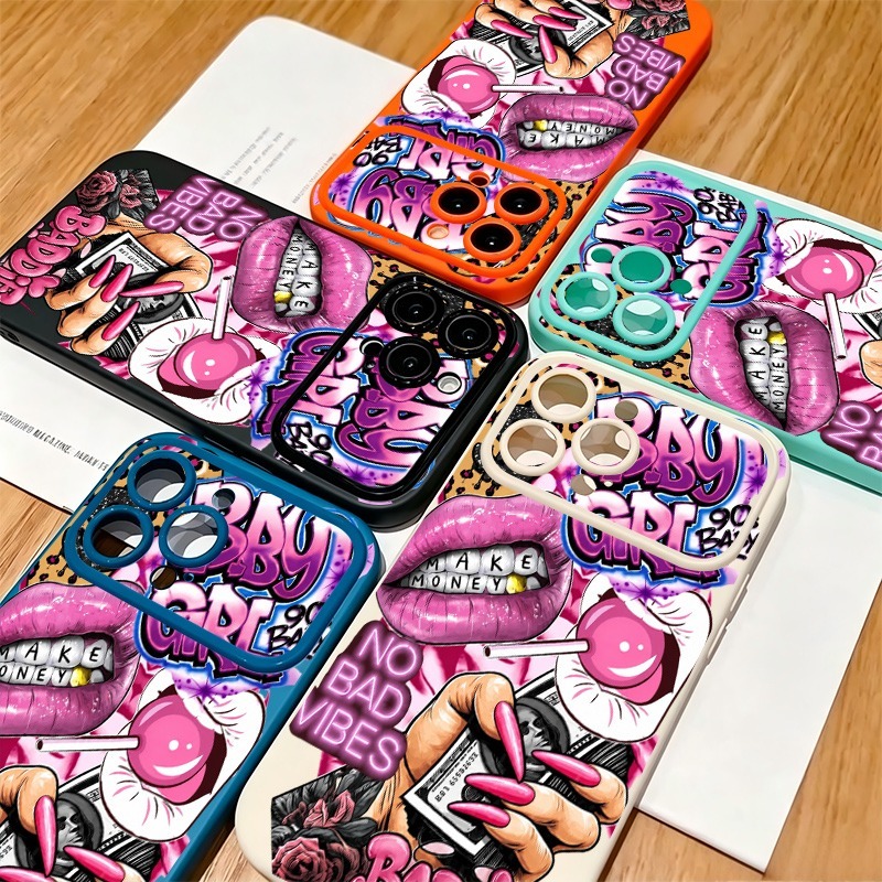 Hiphop roze lippen baby meisje - Phone Cases Unique recensie en prijs