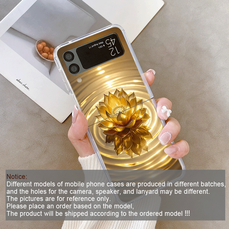 Creatieve Gouden Lotusbloem Pa - Phone Cases Z Fold 4 recensie en prijs