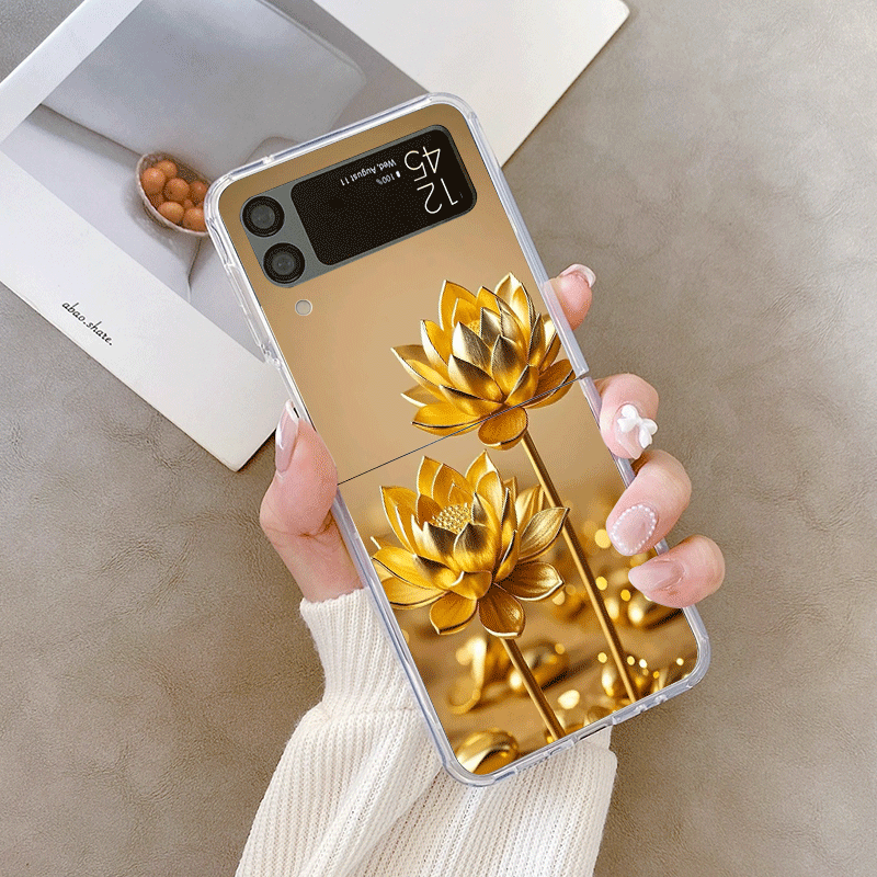 Creatieve Gouden Lotusbloem Pa - Phone Cases Z Fold 4 recensie en prijs