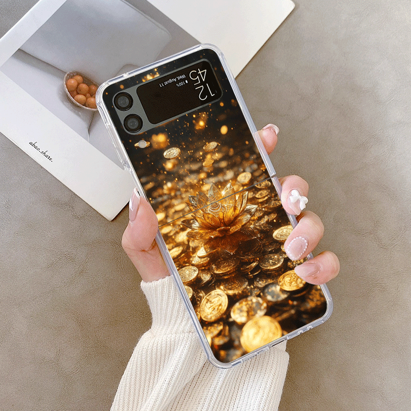 Creatieve Gouden Lotusbloem Pa - Phone Cases Z Fold 4 recensie en prijs