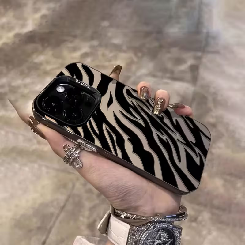 Zebra-patroon Zwarte Geavancee - Phone Cases Unique recensie en prijs