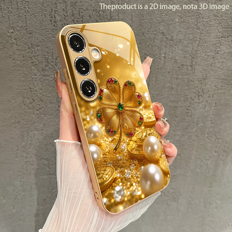Kleurrijke edelsteen vierbladi - Phone Cases Metal recensie en prijs