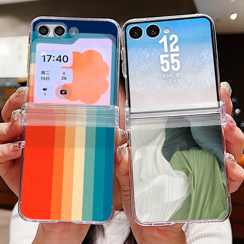 Kleurrijk gestreept patroon te - Phone Cases Z Fold 4 recensie en prijs